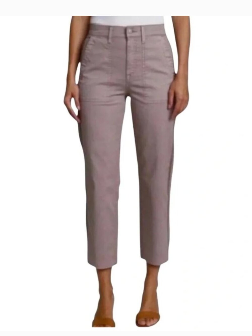 Pistola lavender straight leg capri pant